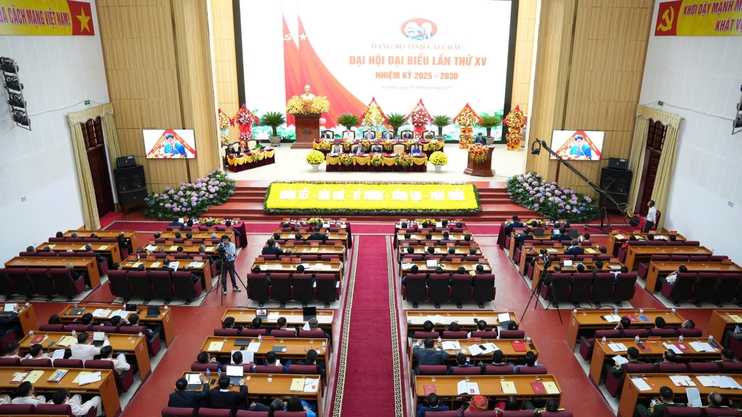 Đại hội Đại biểu Đảng bộ tỉnh Lai Châu lần thứ XV, nhiệm kỳ 2025 – 2030 thành công tốt đẹp