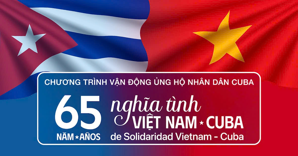 Kêu gọi ủng hộ nhân dân Cuba