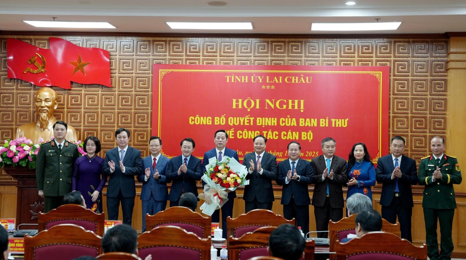 Ban Bí thư điều động, chỉ định đồng chí Hà Quang Trung giữ chức Phó Bí thư Tỉnh ủy Lai Châu