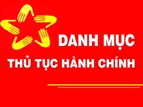 BỘ THỦ TỤC HÀNH CHÍNH